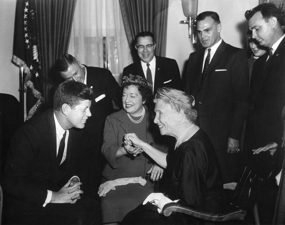 JFK meeting with Helen Keller